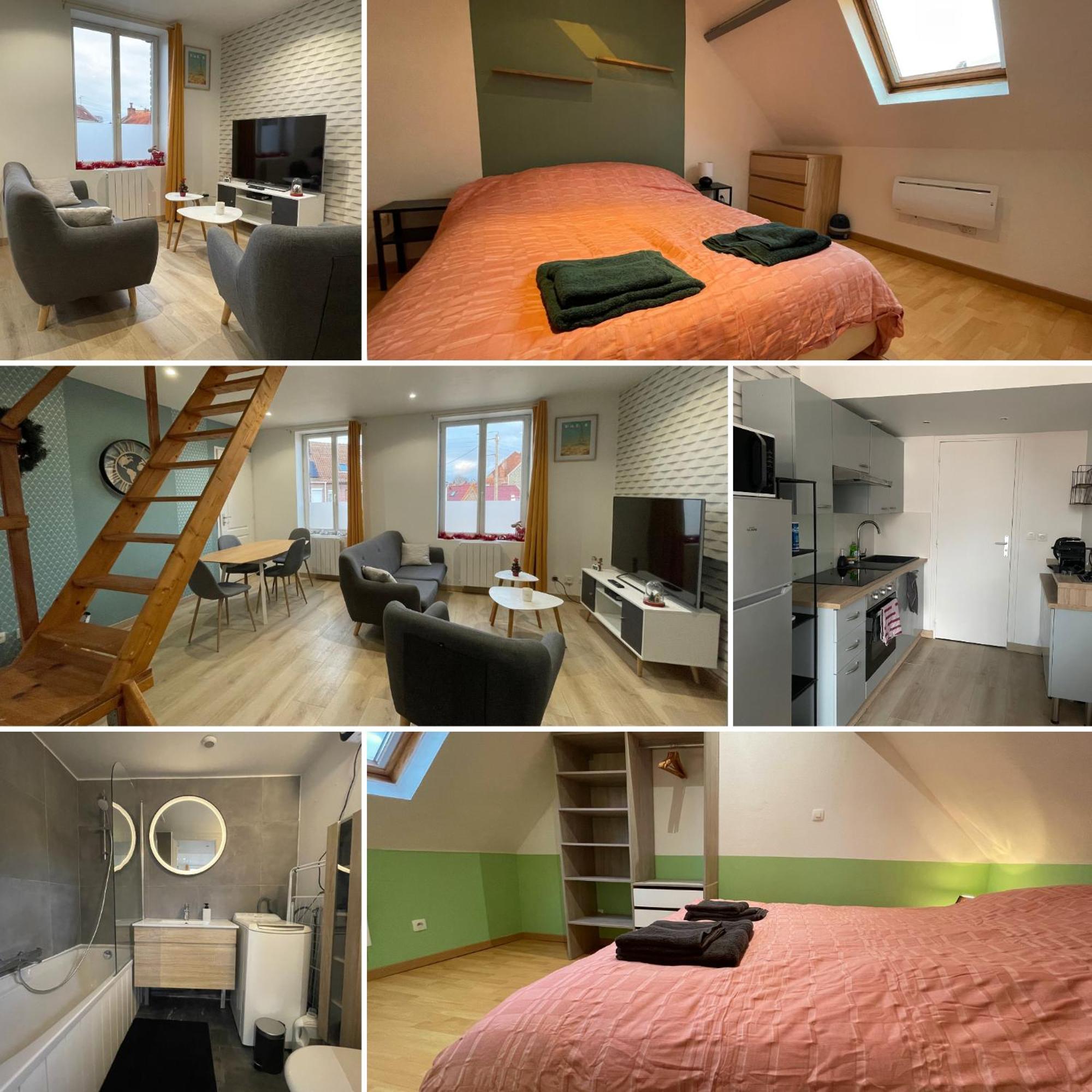 Gite Le Duplex - 5Min De La Gare Vers Lille-Lens-Arras Phalempin Kültér fotó