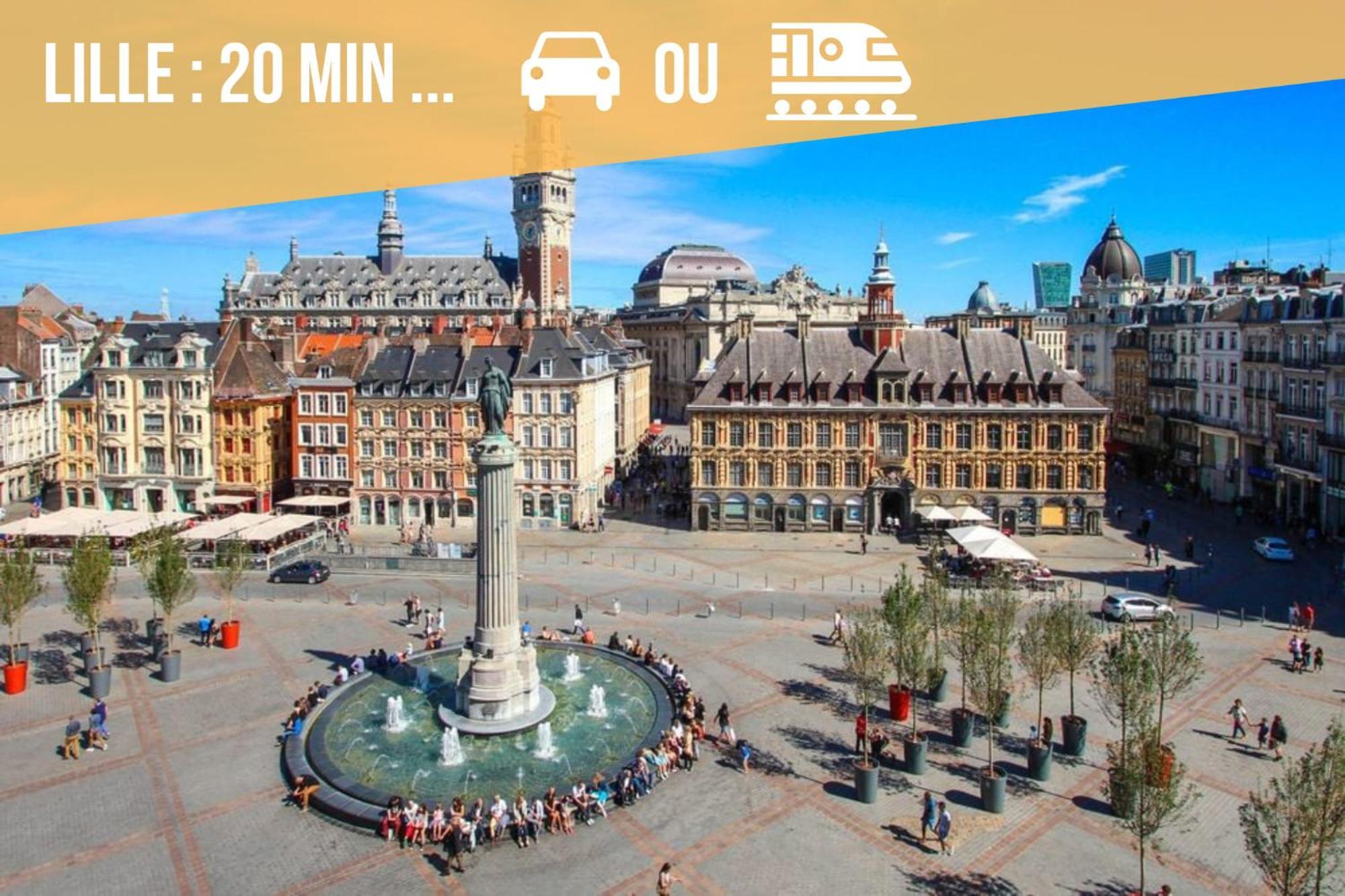 Gite Le Duplex - 5Min De La Gare Vers Lille-Lens-Arras Phalempin Kültér fotó